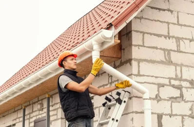 Pose et remplacement de gouttières à Beaudéan